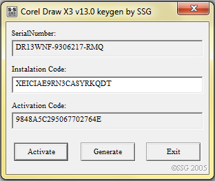 corel draw x3 installation code